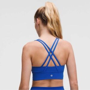Lululemon Energy Longline Bra NWT Size 8 Galactic Cobalt